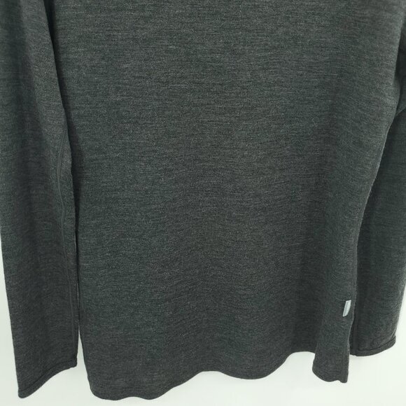 Men's Meriwool 100% Wool Mid-Weight Crew Neck Base Layer Long Sleeve Tee XL Gray - Picture 11 of 16